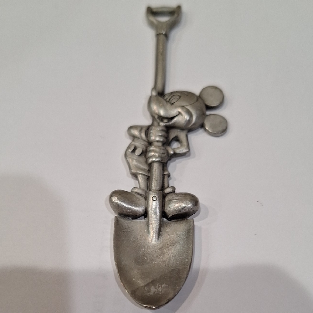 Vintage Mickey Mouse collectible pewter shovel spoon